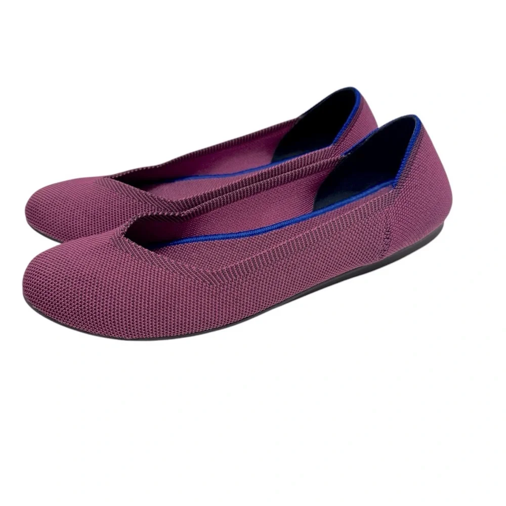 Rothy’s Flats‎ around Almond Toe Berry Purple Womens 10 Loafers Closed Toe Shoe
